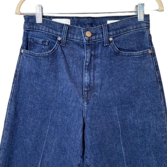 BLDWN Jeans Women’s Sz 26 Blue Cropped Wide Leg 90s Flare - Picture 5 of 11